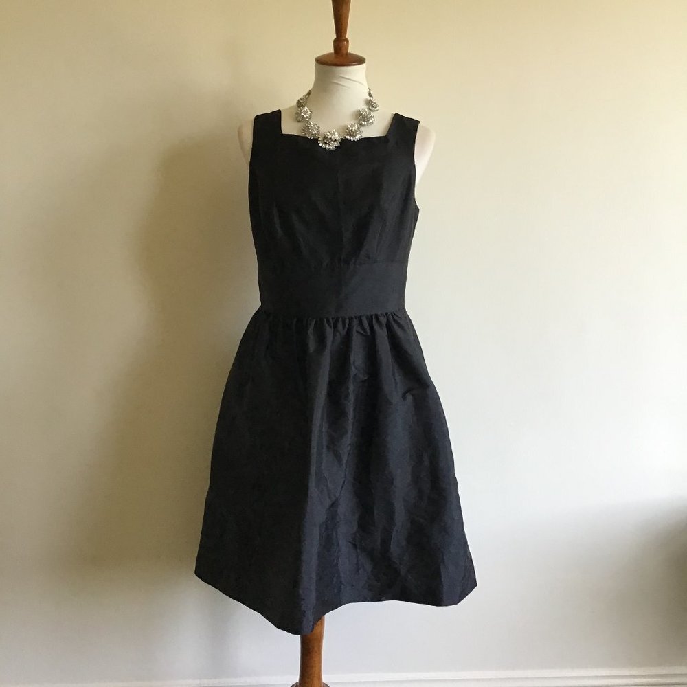 Alfred Sung Women's Mini Dress Size 10 Black Square Neck Sleeveless Back…